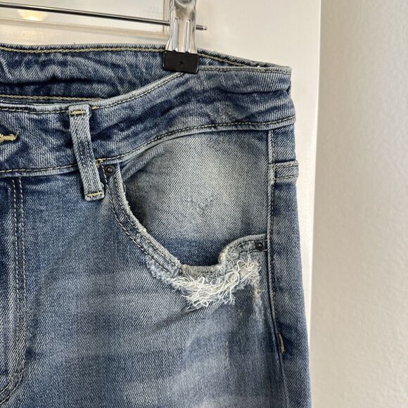 H&M 31/32 Skinny Jeans High Waist Distressed NWOT - Picture 5 of 13